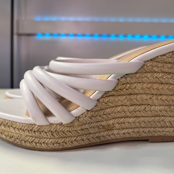 Chinese Laundry White Strappy Women's Sandals, Eleana Wedge - Picture 7 of 7